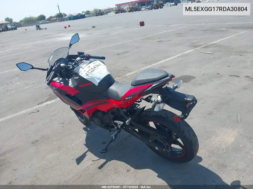 2024 Kawasaki Ex500 VIN: ML5EXGG17RDA30804 Lot: 42754361