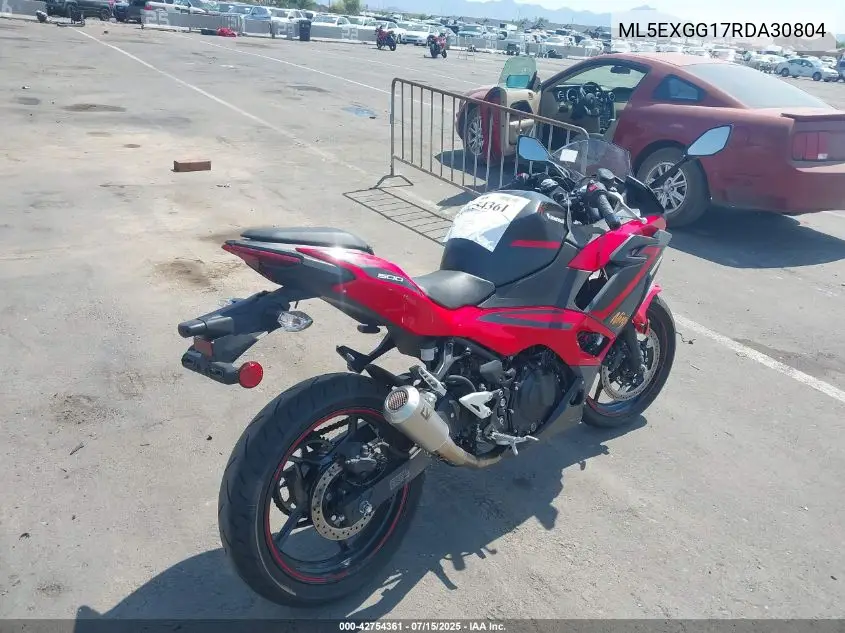2024 Kawasaki Ex500 VIN: ML5EXGG17RDA30804 Lot: 42754361