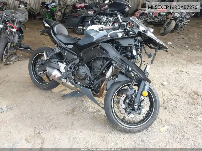 2024 Kawasaki Ex650 P VIN: ML5EXEP19RDAB7276 Lot: 42765014