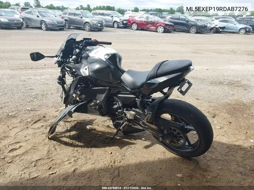 2024 Kawasaki Ex650 P VIN: ML5EXEP19RDAB7276 Lot: 42765014