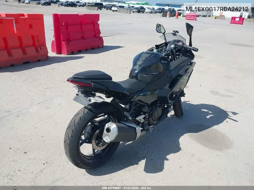 2024 Kawasaki Ex500 VIN: ML5EXGG17RDA24212 Lot: 42790887