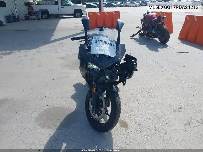 2024 Kawasaki Ex500 VIN: ML5EXGG17RDA24212 Lot: 42790887