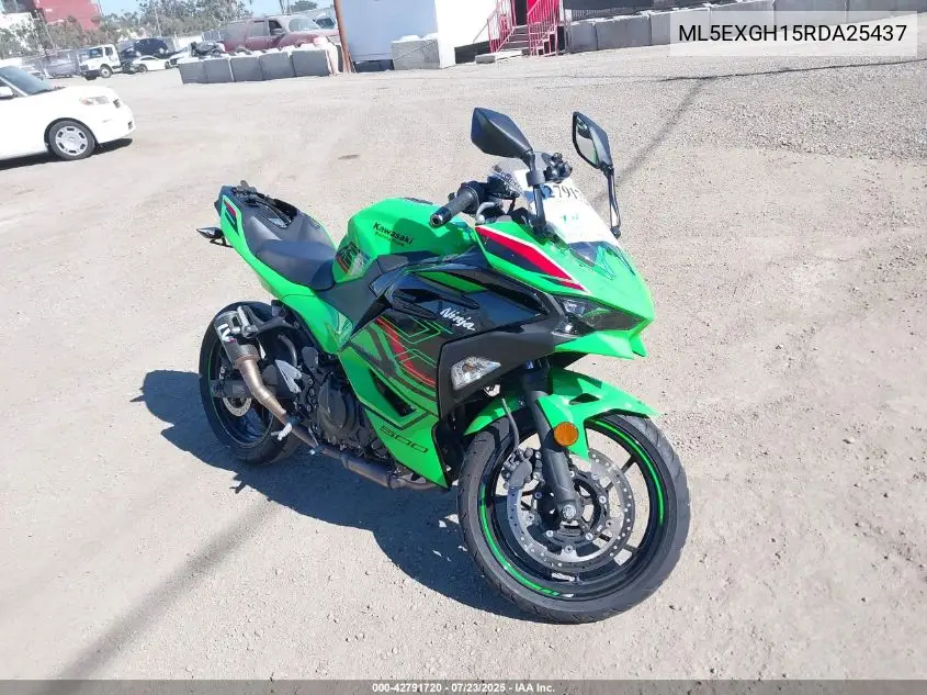 2024 Kawasaki Ex500 H VIN: ML5EXGH15RDA25437 Lot: 42791720