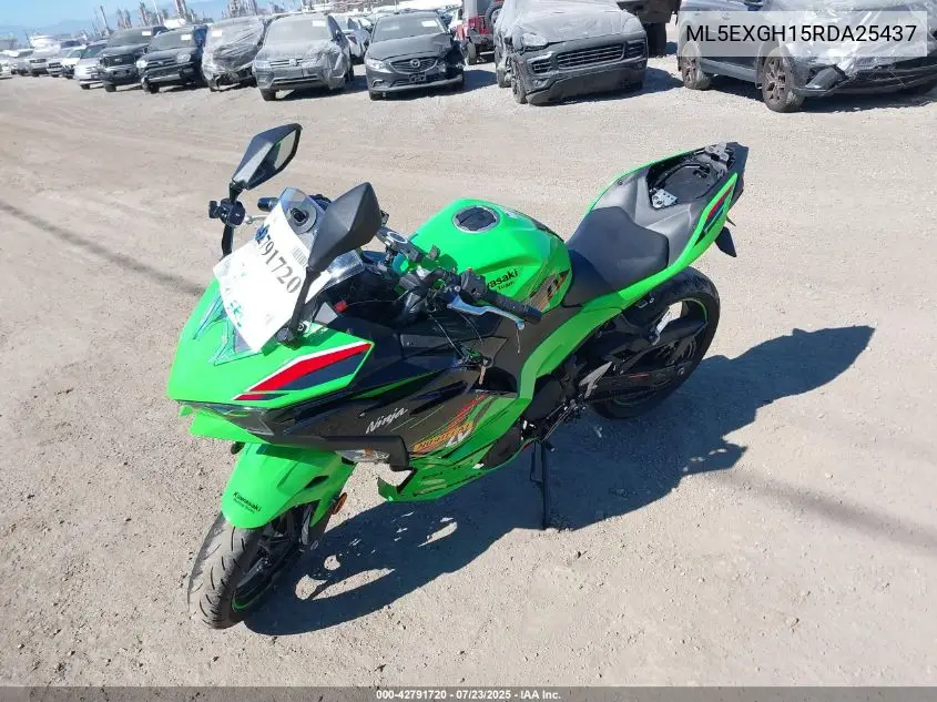 2024 Kawasaki Ex500 H VIN: ML5EXGH15RDA25437 Lot: 42791720