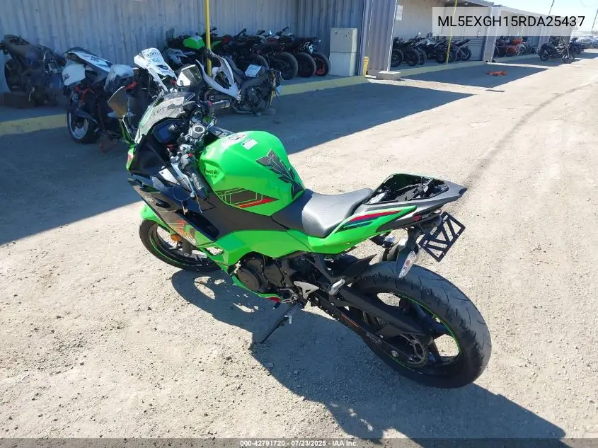 2024 Kawasaki Ex500 H VIN: ML5EXGH15RDA25437 Lot: 42791720