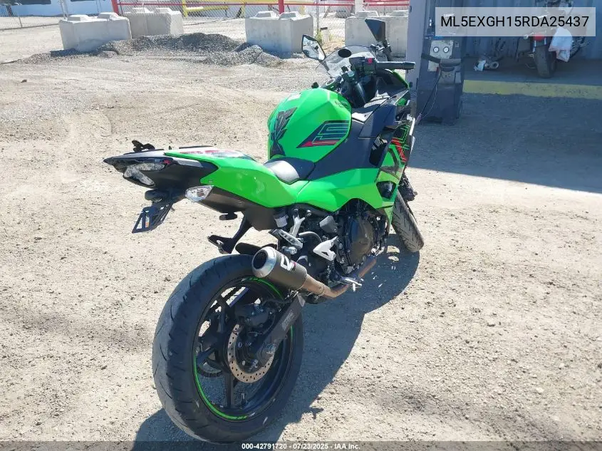 2024 Kawasaki Ex500 H VIN: ML5EXGH15RDA25437 Lot: 42791720