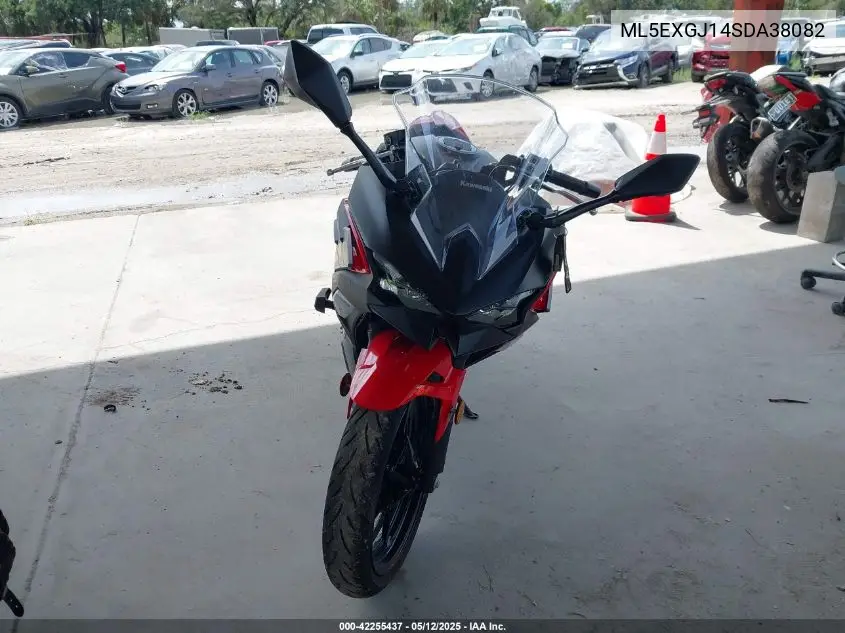 2025 Kawasaki Ex500 A/B VIN: ML5EXGJ14SDA38082 Lot: 42255437