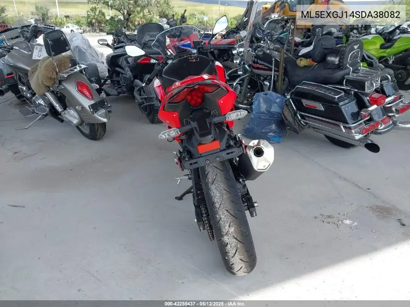 2025 Kawasaki Ex500 A/B VIN: ML5EXGJ14SDA38082 Lot: 42255437