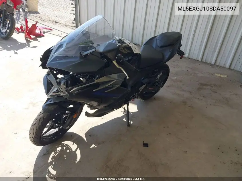 2025 Kawasaki Ex500 A/B VIN: ML5EXGJ10SDA50097 Lot: 42255737
