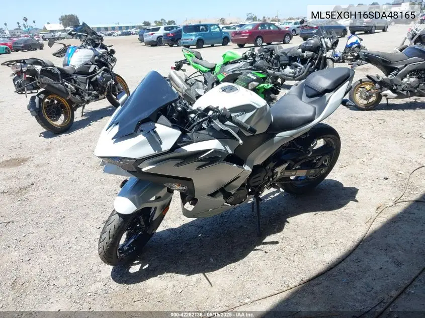 2025 Kawasaki Ex500 H VIN: ML5EXGH16SDA48165 Lot: 42282136