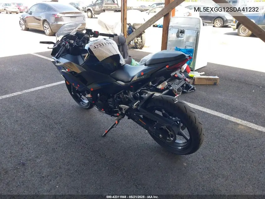 2025 Kawasaki Ex500 VIN: ML5EXGG12SDA41232 Lot: 42311948