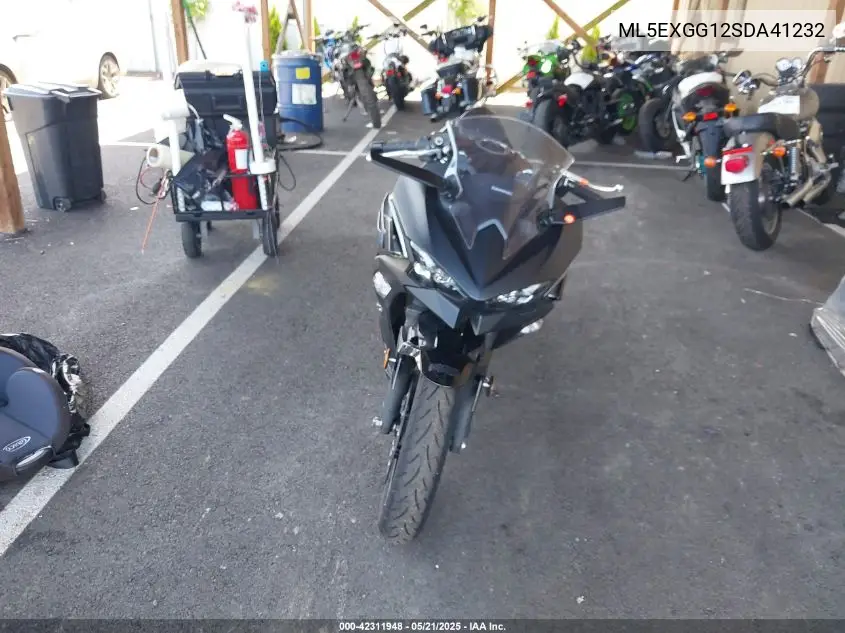 2025 Kawasaki Ex500 VIN: ML5EXGG12SDA41232 Lot: 42311948