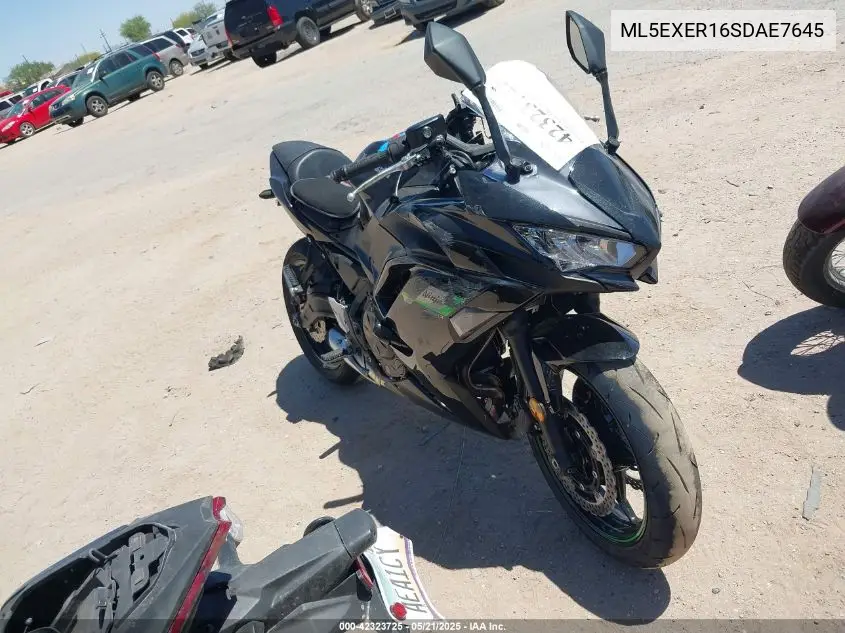 2025 Kawasaki Ex650 R VIN: ML5EXER16SDAE7645 Lot: 42323725