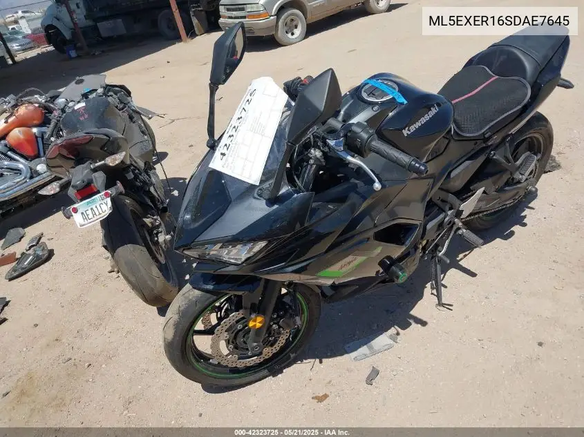 2025 Kawasaki Ex650 R VIN: ML5EXER16SDAE7645 Lot: 42323725