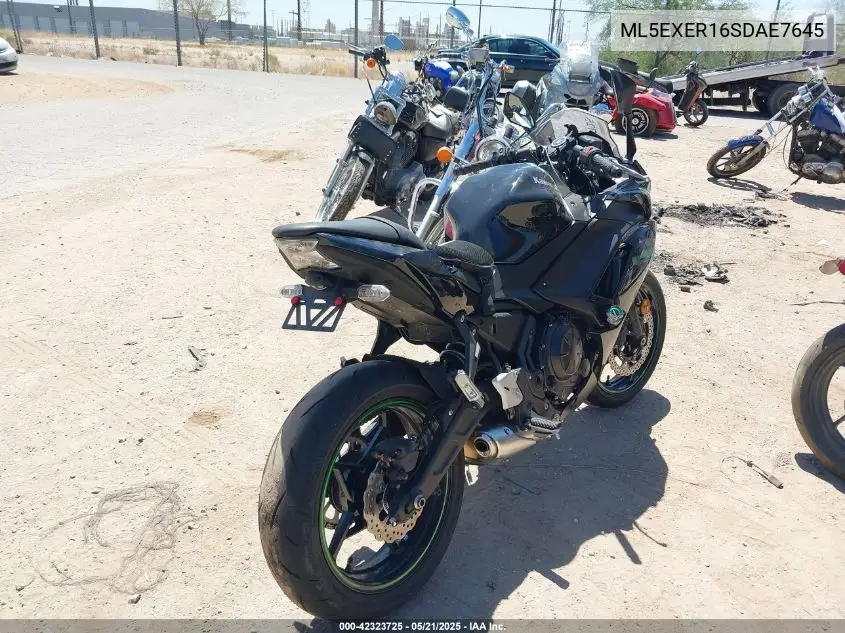 2025 Kawasaki Ex650 R VIN: ML5EXER16SDAE7645 Lot: 42323725