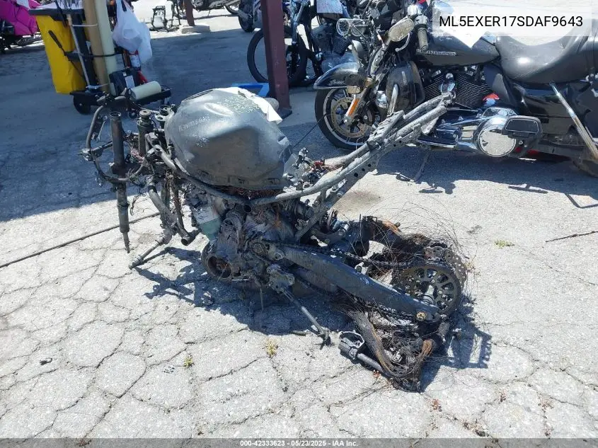 2025 Kawasaki Ex650 R VIN: ML5EXER17SDAF9643 Lot: 42333623
