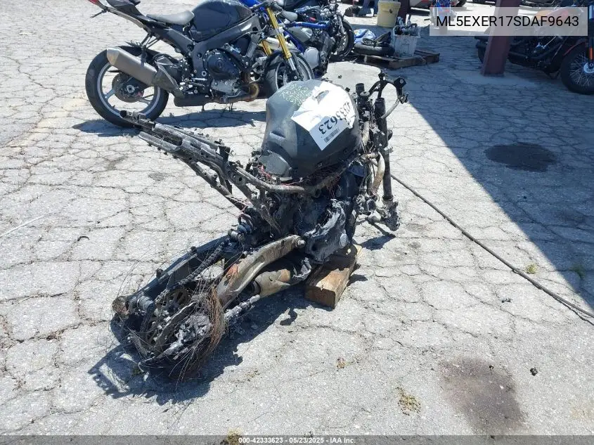 2025 Kawasaki Ex650 R VIN: ML5EXER17SDAF9643 Lot: 42333623