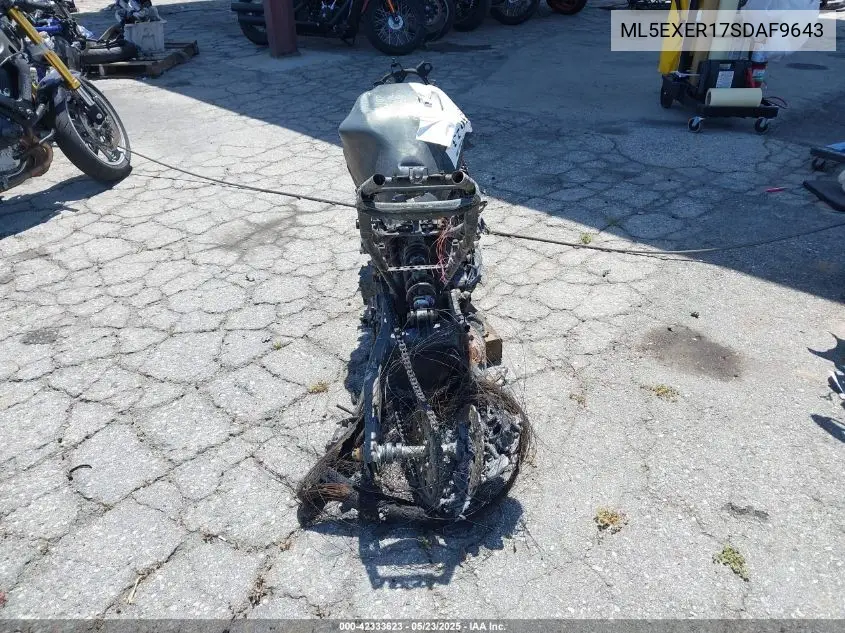 2025 Kawasaki Ex650 R VIN: ML5EXER17SDAF9643 Lot: 42333623