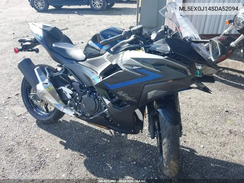 2025 Kawasaki Ex500 A/B VIN: ML5EXGJ14SDA52094 Lot: 42334943