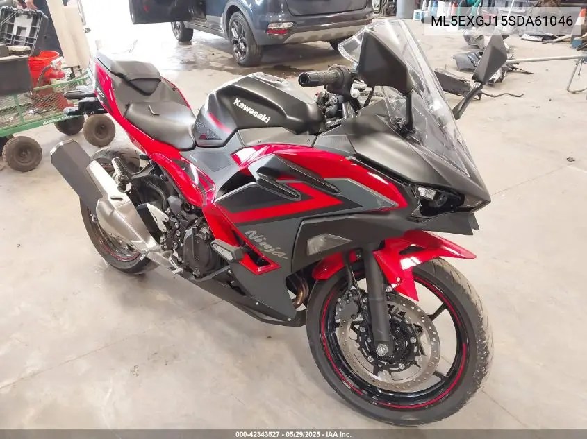 2025 Kawasaki Ex500 A/B VIN: ML5EXGJ15SDA61046 Lot: 42343527