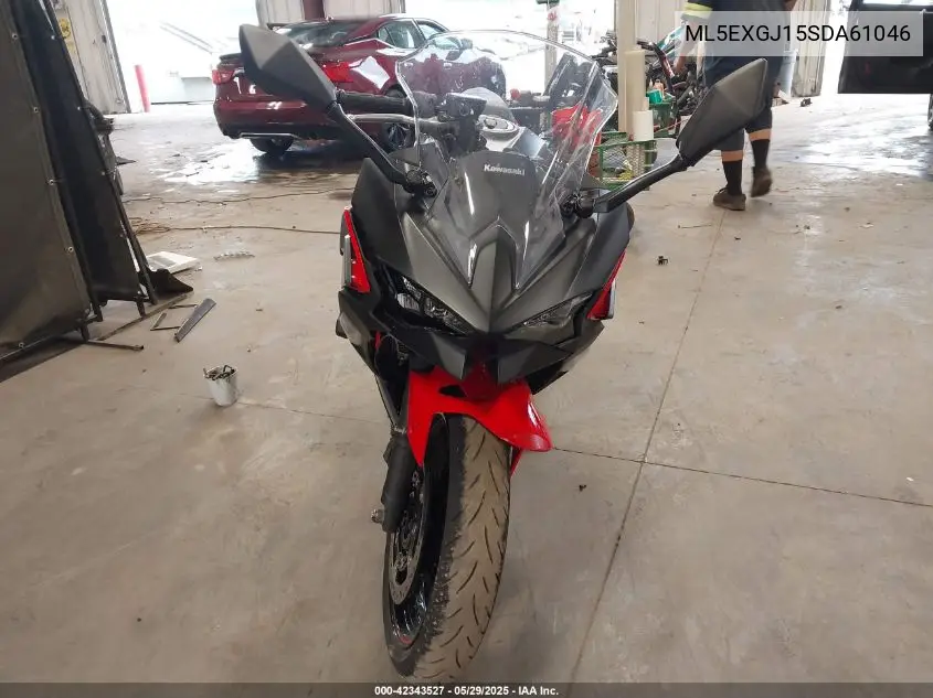 2025 Kawasaki Ex500 A/B VIN: ML5EXGJ15SDA61046 Lot: 42343527