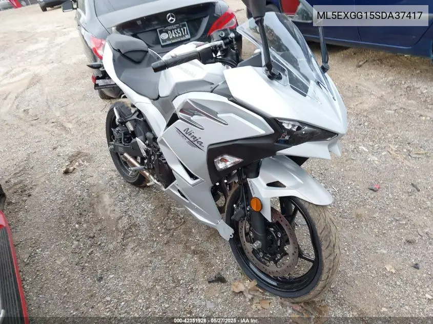 2025 Kawasaki Ex500 VIN: ML5EXGG15SDA37417 Lot: 42351926