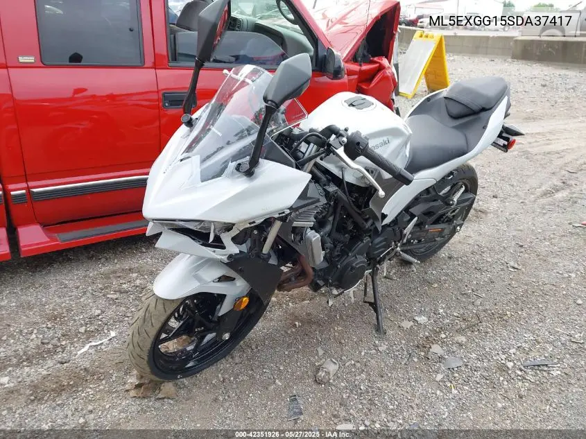 2025 Kawasaki Ex500 VIN: ML5EXGG15SDA37417 Lot: 42351926