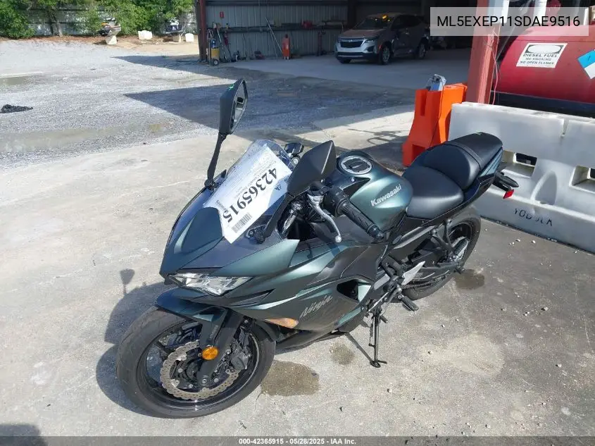 2025 Kawasaki Ex650 P VIN: ML5EXEP11SDAE9516 Lot: 42365915
