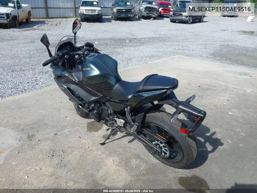 2025 Kawasaki Ex650 P VIN: ML5EXEP11SDAE9516 Lot: 42365915