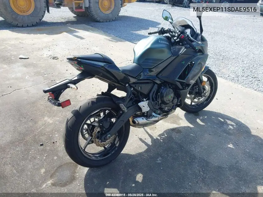 2025 Kawasaki Ex650 P VIN: ML5EXEP11SDAE9516 Lot: 42365915