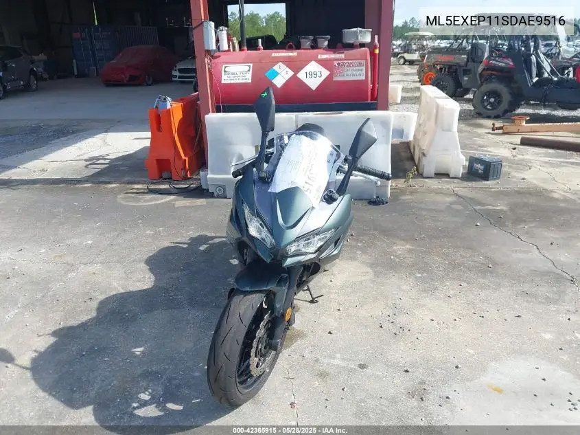 2025 Kawasaki Ex650 P VIN: ML5EXEP11SDAE9516 Lot: 42365915
