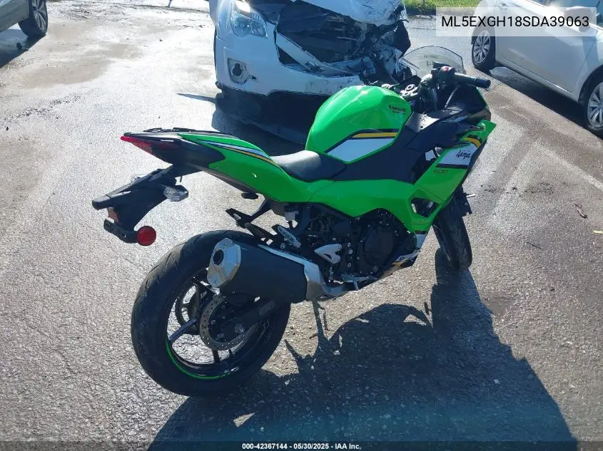 2025 Kawasaki Ex500 H VIN: ML5EXGH18SDA39063 Lot: 42367144