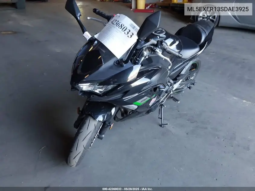 2025 Kawasaki Ex650 R VIN: ML5EXER13SDAE3925 Lot: 42368033