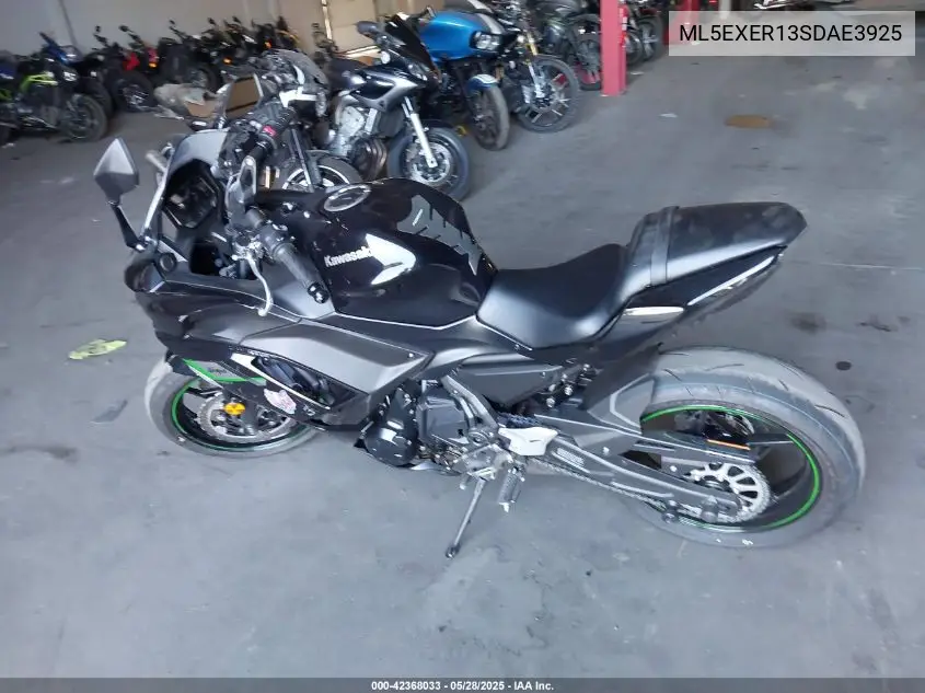 2025 Kawasaki Ex650 R VIN: ML5EXER13SDAE3925 Lot: 42368033