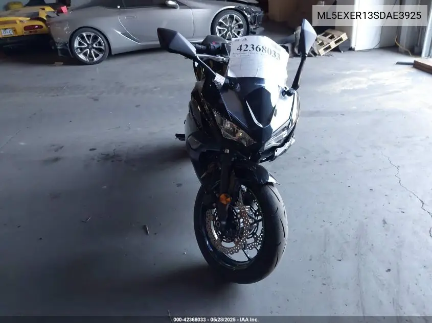 2025 Kawasaki Ex650 R VIN: ML5EXER13SDAE3925 Lot: 42368033