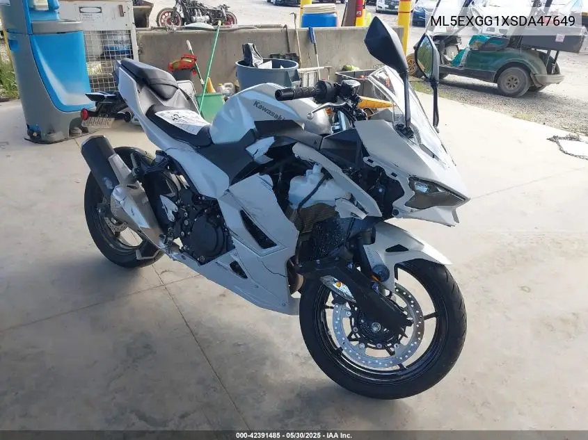 2025 Kawasaki Ex500 VIN: ML5EXGG1XSDA47649 Lot: 42391485