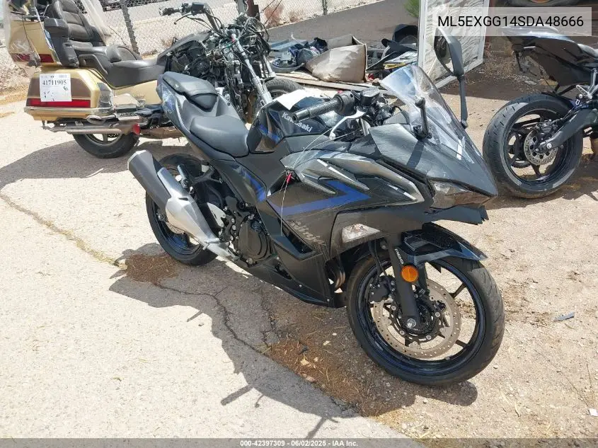 2025 Kawasaki Ex500 VIN: ML5EXGG14SDA48666 Lot: 42397309