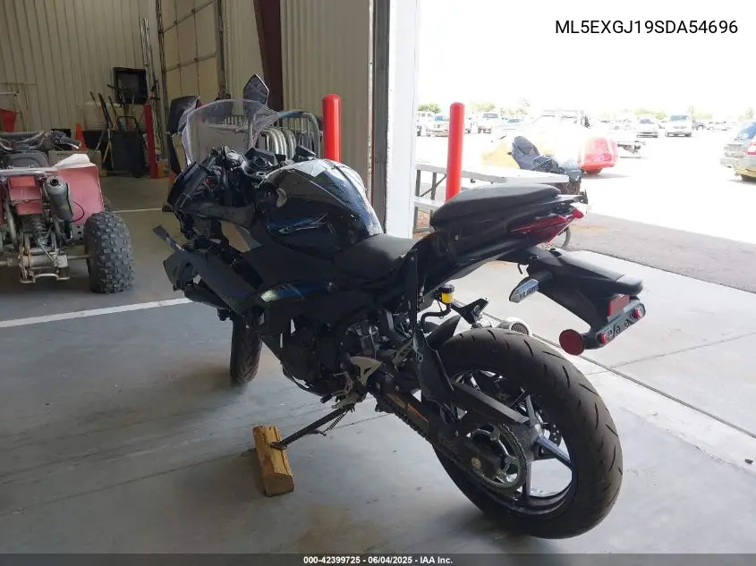2025 Kawasaki Ex500 A/B VIN: ML5EXGJ19SDA54696 Lot: 42399725