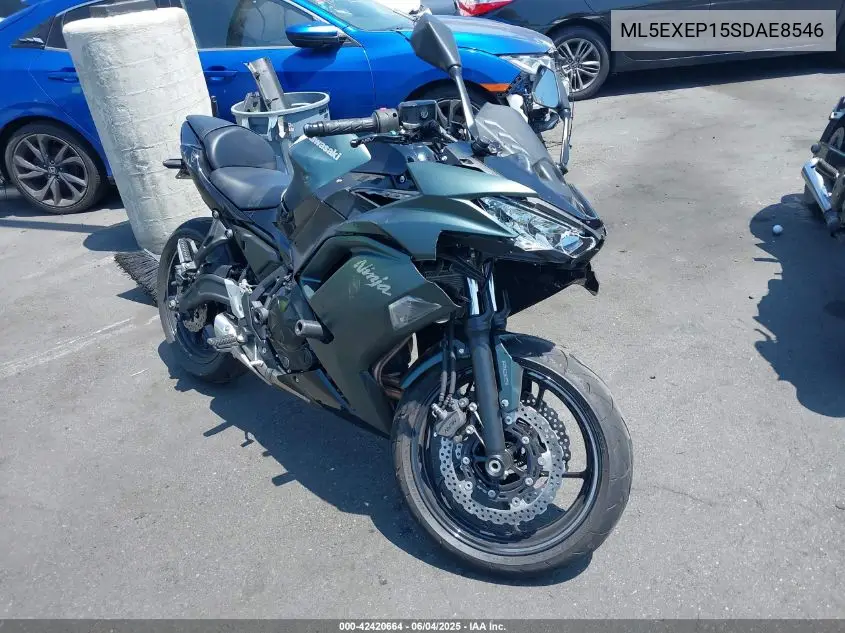 2025 Kawasaki Ex650 P VIN: ML5EXEP15SDAE8546 Lot: 42420664