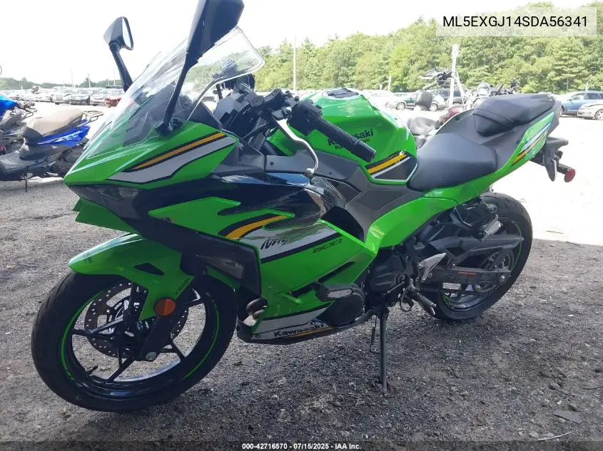2025 Kawasaki Ex500 A/B VIN: ML5EXGJ14SDA56341 Lot: 42716570