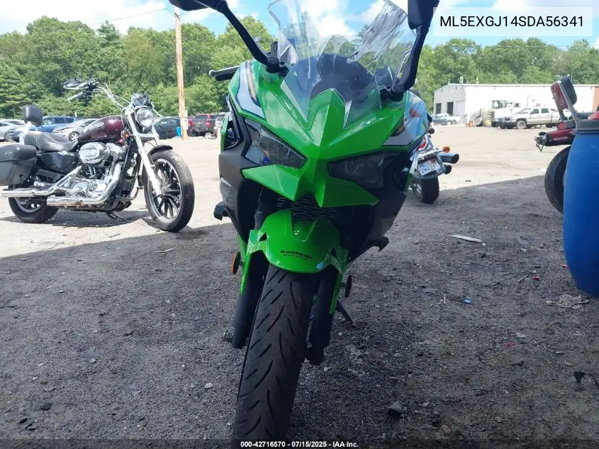 2025 Kawasaki Ex500 A/B VIN: ML5EXGJ14SDA56341 Lot: 42716570