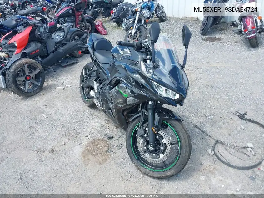 2025 Kawasaki Ex650 R VIN: ML5EXER19SDAE4724 Lot: 42730096