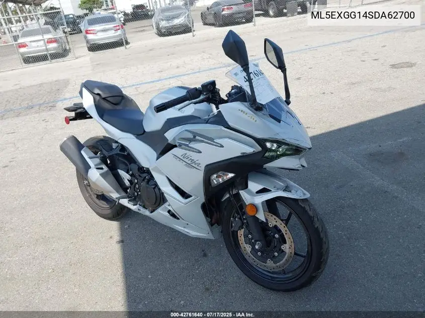 2025 Kawasaki Ex500 VIN: ML5EXGG14SDA62700 Lot: 42761640