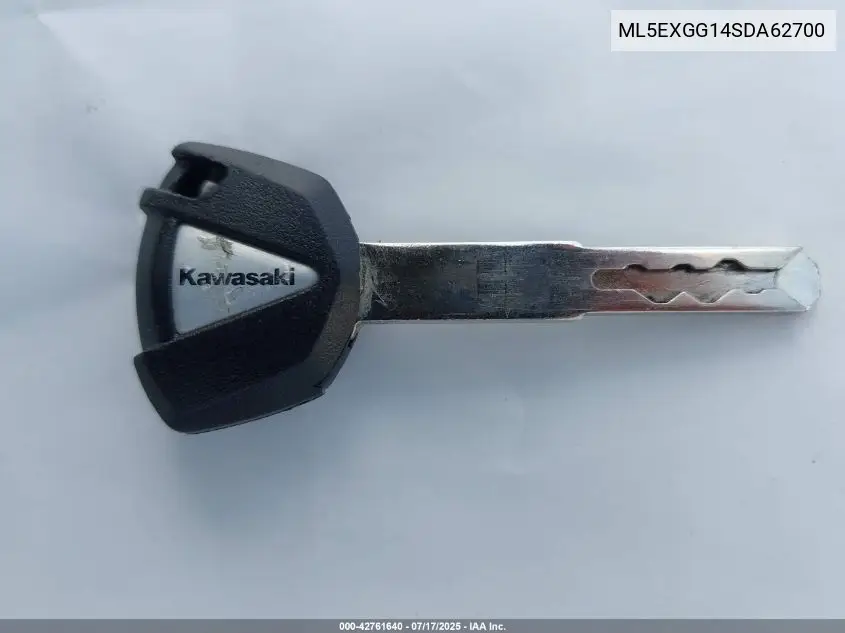 2025 Kawasaki Ex500 VIN: ML5EXGG14SDA62700 Lot: 42761640