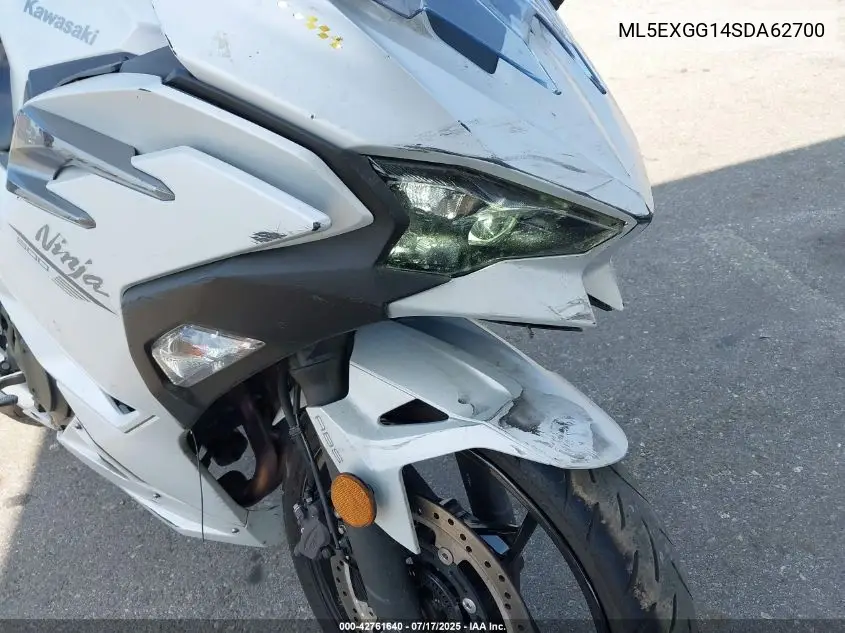 2025 Kawasaki Ex500 VIN: ML5EXGG14SDA62700 Lot: 42761640