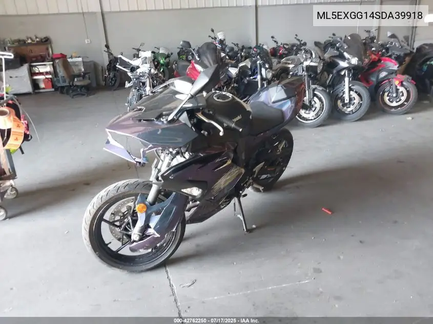 2025 Kawasaki Ex500 VIN: ML5EXGG14SDA39918 Lot: 42762250