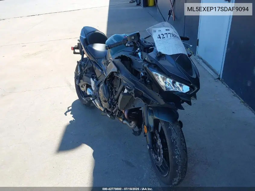 2025 Kawasaki Ex650 P VIN: ML5EXEP17SDAF9094 Lot: 42778880