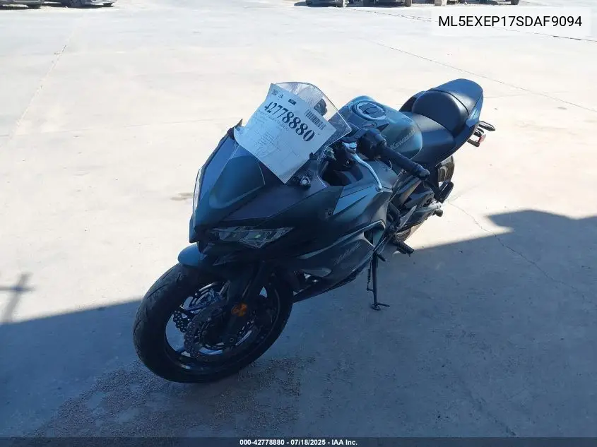 2025 Kawasaki Ex650 P VIN: ML5EXEP17SDAF9094 Lot: 42778880