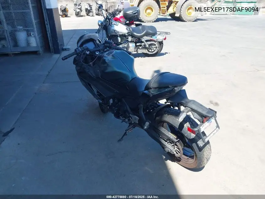 2025 Kawasaki Ex650 P VIN: ML5EXEP17SDAF9094 Lot: 42778880
