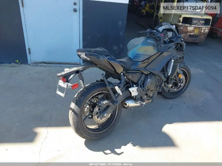 2025 Kawasaki Ex650 P VIN: ML5EXEP17SDAF9094 Lot: 42778880